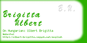 brigitta ulbert business card